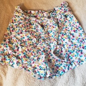 Floral print highwaisted shorts